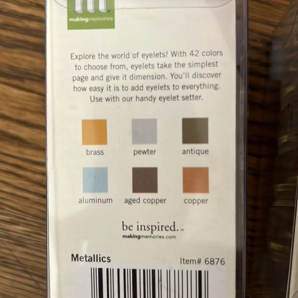 BRAND NEW eyelets for scrapbooking